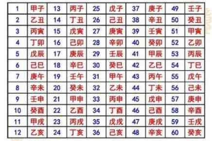 万年历查天干地支查询，如何快速推排六十甲子的天干地支(图4)