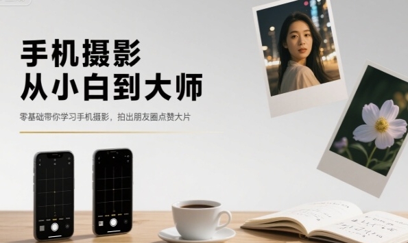 手机摄影从小白到大师，零基础带你学习手机
