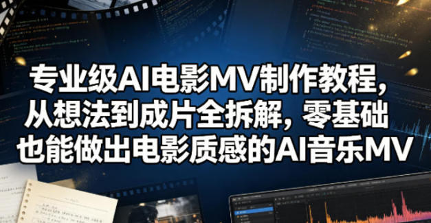 专业级AI电影MV制作教程，做出电影质感