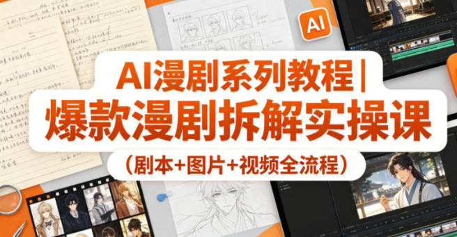 AI漫剧系列教程（剧本+图片+视频全流程）