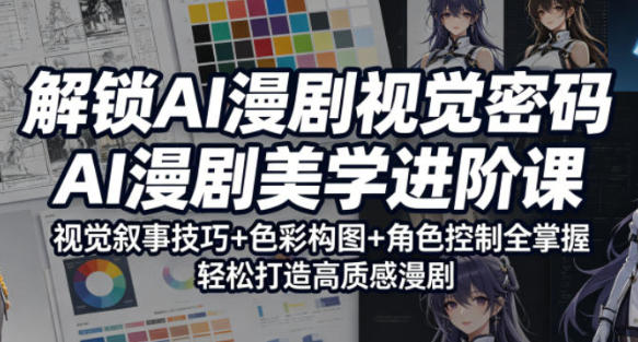 AI漫剧视觉密码，视觉叙事技巧+色彩构图